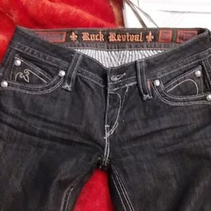💥Women's Rock Revival black straight leg size 29💥